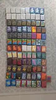 Pokemon sleeves bulk bundle lot 97 total from etbs etc