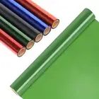1 Roll 98.42FT X 15.74’’ Cellophane Wrap Roll Transparent Ink Green Cellophane