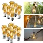 12Pc Vintage Filament LED ST64 Edison Bulb Lamp E27 Decorative Industrial Light