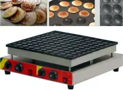100pcs Commercial Electric Poffertje Mini Dutch Pancake Waffle Maker Baker