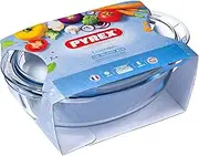 Pyrex Oval Casserole Dish 33 x 20 x 13 cm, Glass, Clear, 33 cm