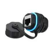 RJ45 Panel Mount Coupler, Bulkhead Ethernet LAN Pass Through Connector,Pack of 1