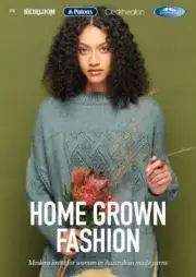 Home Grown Fashion Modern Woman Knits for Australian made yarns Pattern Book 372