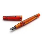 Leonardo Momento Zero Fountain Pen in Mango with Black Trim, Medium Nib - NEW