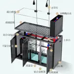 星期八優選歐寶水草缸水族箱底濾客廳造景超白玻璃溪流缸側溢流生態魚缸訂制