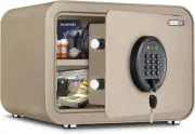 ISLANDSAFE Fireproof Small Safe Box Deluxe Digital Electronic Keypad Lock Safes