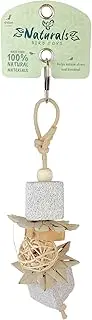 Avian Care Naturals Stone Blocks Bird Toy, 25cm – 100% Natural Chew & Beak Health Toy with Palm, Vine & Wood, Eco-Friendly, for All Birds