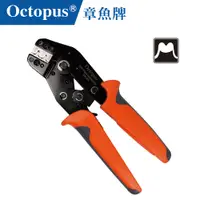 在飛比找PChome24h購物優惠-【Octopus章魚牌】棘輪接續端子壓著鉗 20-28#