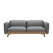 MIUZ 180cm Sofa Large Double 2-3 Seater Couch - Grey Fabric