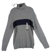 Nautica Jeans Co Long Sleeve Turtle Neck Sweater Dadcore Blue Gray Mens 2XL NWT