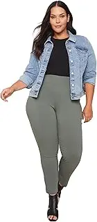 [Autograph] Womens Plus Size - Pants/Trousers - Winter - Grey Elastane - Ankle - Khaki - Skinny/Slim Leg - High Waisted - Stretch - Work Clothes