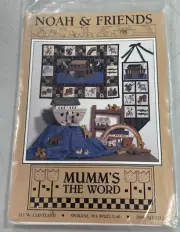 Mumm's The Word Noah & Friends Wall Hanging Applique Pattern New