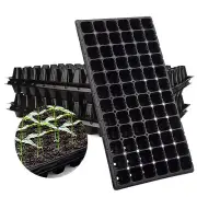 10-Pack Seed Starter Kit, 72 Cell Seedling Trays Gardening Germination Plasti...