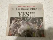 LOT (5) DIFF 2004 BOSTON RED SOX WORLD SERIES CHAMPS GLOBE HERALD LEDGER