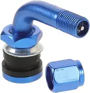 CLISPEED Motorcycle Tire Valve Stem 90 Degree Bolt Colorful Vacuum Tire Valve Stems Aluminum Alloy for City Commuting Sports