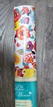 Pioneer Woman Flea Market Floral Adhesive NEW Laminate Shelf Liner