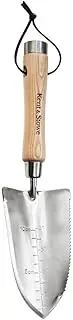 Kent & Stowe Capability Trowel, Compact and Multi-Functional Garden Trowel with Serrated Edge and Hammer, Classic All Year Round Garden Tools Made from Stainless Steel and Ash Wood