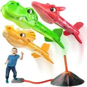 Rocket Dinosaur Fun Dino Blasters Launcher Outdoor Family Playtime Adventure Toy Kids Birthday Gift Boys Girls