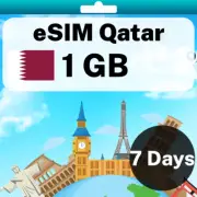 eSIM Qatar - 1 GB - 7 Days - Travel eSIM | QR code activation