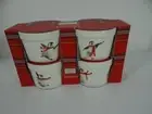 Ciroa Celebrate Christmas Ramekins Set of 4 Penguins