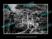 OLD LARGE HISTORIC PHOTO HILLSBORO MISSOURI AERIAL VIEW OF THE TOWN c1940