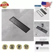 12-Inch Stainless Steel Linear Tile Insert Drain - Stain Resistant & Stylish