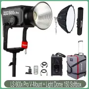 Aputure LS 600x Pro LED Video Light Bi-color 2700K-6500K +Light Dome 150 Softbox