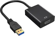 USB 3.0 to HDMI Adapter 1080P Video Audio Adapter for Monitor Only Windows
