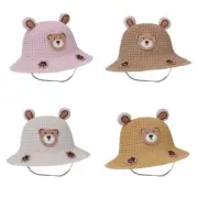 Baby Bucket Hat Breathable Sunproof Hat Wide Brim Cap Fisherman Hat for 0-12M