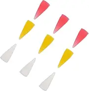 Healvian Essential Nail Art Tools 9pcs Silicone Pen Tip Set Rhinestone Picker Dotting Pen Heads for Diy