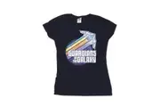 Guardians Of The Galaxy Womens/Ladies Badge Rocket Cotton T-Shirt (Navy Blue) - UTBI22446