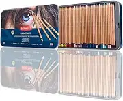 Derwent Lightfast Colored Pencils 72 Tin, Set of 72, 4mm Wide Core, 100% Lightfast, Oil-based, Premium Core, Creamy, Ideal for Drawing, Coloring, Professional Quality (2302722)