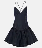 [Zimmermann] Zimmermann Crush denim minidress AU 10 blue