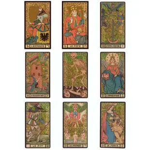 GT黃金維爾特塔羅牌,贈中文翻譯｜Golden Tarot of Wirth【左西】