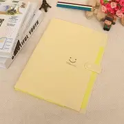 Smiley Face Print File Organizer Rose Pink - One Size
