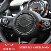 Carbon Fiber Steering Wheel Center Cover Sticker For Mini Cooper F54 F55 F56 F57 (for: Mini)