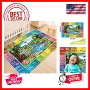 ABC Rug for Kids Room, ABC Baby Mats for Floor Toddlers, Alphabet Play Mat El...