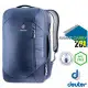 【德國 Deuter】 AVIANT CARRY ON 28L 專業休閒電腦後背(筆電/平板隔層+衣物壓縮帶+鑰匙鉤環)_3510020 藍