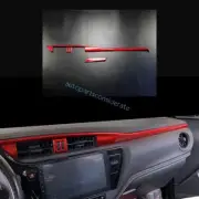For Toyota Corolla 2017-2018 2019 Gloss Red Console Dash AC Air Outlet Strip 2PC