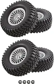 4PCS 1/10 RC RC Car Parts 98mm Rubber Tire