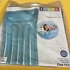 INTEX Blue Inflatable Transparent Mat Adult 72 x 27 in Pool Float Water Activity
