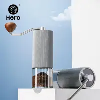 在飛比找Yahoo!奇摩拍賣優惠-heroS02手搖磨豆機不鏽鋼六星磨芯戶外可攜式隨身手動咖啡