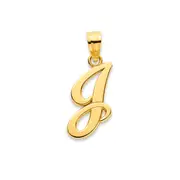 9ct Gold Script Initial 'j' Pendant