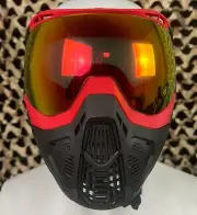 NEW HK Army SLR Paintball Mask - Flare (Red/Black w/ Scorch Lens)