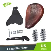 Brown Motorcycle Solo Seat Spring Bracket For Dyna Honda Yamaha Bobber