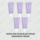 5 x Grace and Glow Black Opium Smooth Deodorant Serum Roll On for Brightening