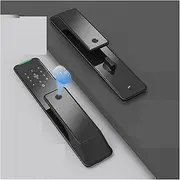Smart Lock, TT Lock Full-Automatic Electronic Smart Door Lock with Biometric Fingerprint APP NFC Key Unlock,for Bedroom Hotel Office Apartment FANDIAO