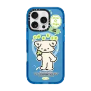 iPhone 16 Pro Impact Case MagSafe Compatible Cheese with a clover