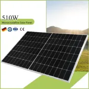 510W Mono Solar Panel 500 Watt Caravan Camping Home Battery Charging Power Bank