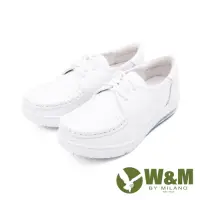 在飛比找Yahoo奇摩購物中心優惠-W&M(女)氣墊舒適綁帶款護士鞋 娃娃鞋 女鞋-白